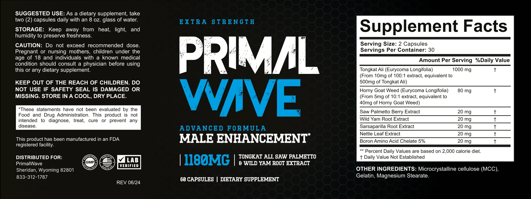Primal Wave Male Enhancement ingredients